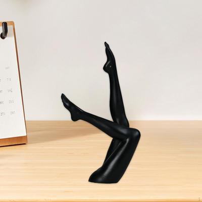 Scultura Gambe Femminili Ornamento da Tavolo Decorazione Display Artigianato Unico Statuetta Ufficio per