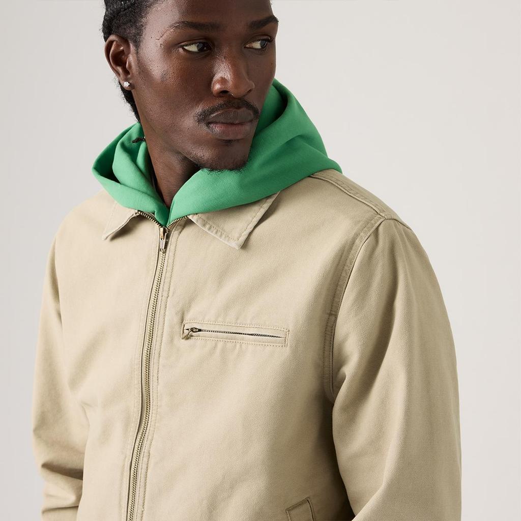 Levis Standard Vintage Minimalistisch Bequem Mode Vielseitig Freizeit Arbeitsjacke Unisex Jacken 005BL-0003