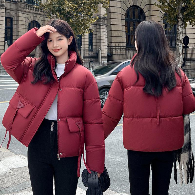 Short Down Cotton Jacket Women's 2025 New Fashion Stand-up Collar Cotton Jacket, Warm Winter Clothes, Slimming Jacket and Padded Jacket