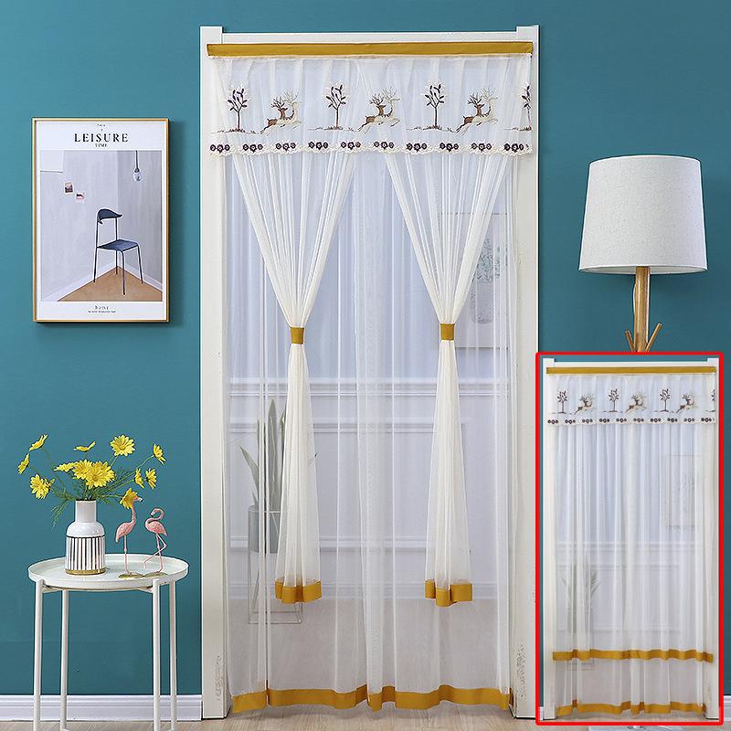 90*200Cm Závěs na dveře se síťkou proti hmyzu bez vrtání, proti komárům, hmyzu, mouchám, automatické zavírání, domácí ventilační dveřní závěs