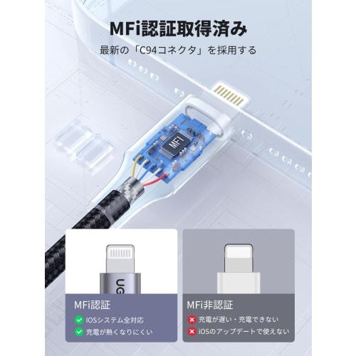 UGREEN Lightning Cable MFi Certified iPhone Charging Cable for Gaming Compatible with Lightning Terminals Such As iPhone 14 iPhone 13 12 11, iPad Airp