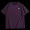 2025 New Heavyweight Pure Cotton Short-Sleeved T-Shirt for Men, Summer Embroidered Loose American-Style Workwear, Plus-Size Crew Neck Tee