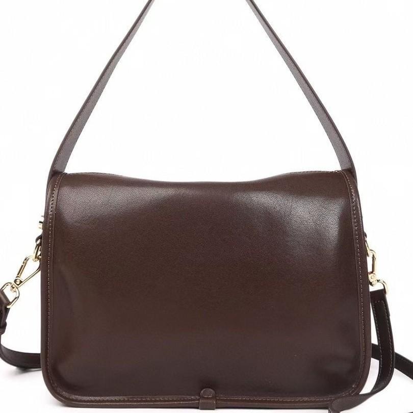 Velvet cowhide messenger bag autumn and winter new women's bag fashionable retro style large capacity shoulder messenger bag