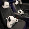 Plush Cartoon Car Seat Neck and Lumbar Support Cushion