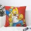 The Simpsons Cartoon Pillowcase Printing Polyester Cushion Cover Decor Throw Pillow Case Cover Home Zipper Xcm