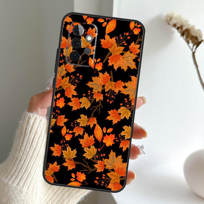 Autumn Leaves Fall Pumpkin Halloween Case For Samsung Galaxy A55 A15 A35 A56 A06 A16 A26 A36 A32 A52 A13 A33 A53 A14 A34 A54 A17