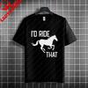 Unisex  Unisexs Casual Graphic Tshirt With Western Horse  Barrel Racing Design 100 Cotton Short Sleeve Round Neck Tshirt