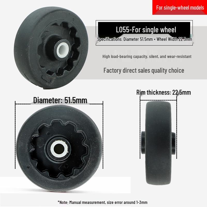 Universal Telescopic Luggage Wheels & Leather Case Replacement Rollers with Password Lock.