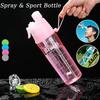 Summer Sports Spray Water Bottle Portable Sports Outdoor Water Cup Cooling Canteen Spray Cup Large Capacity Cup Fitness Tools