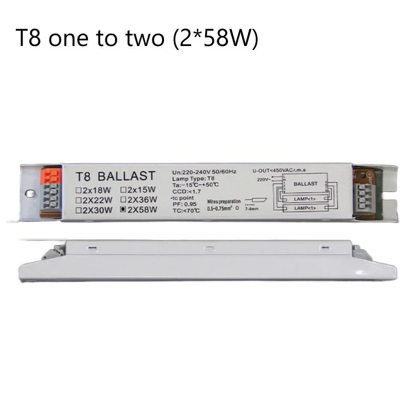 T5/T8 AC 220-240V Wide Voltage Electronic Ballast for Efficient Instantaneous Starting for Supermarket/Office/Household Lighting