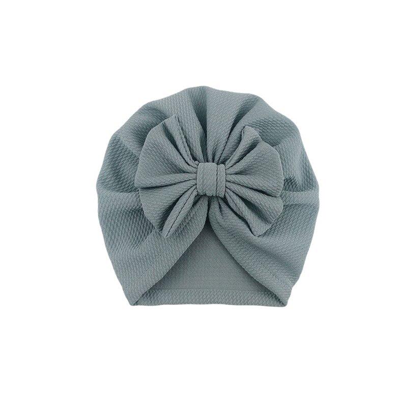 Bowknots Baby Hat Soft Turban Solid Big Bow jente Bonnet cap For Newborn