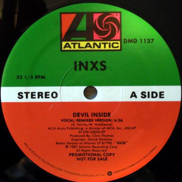 

12-дюймовая пластинка INXS Devil Inside DMD1137 Atlantic 1987 США Рок Б/у