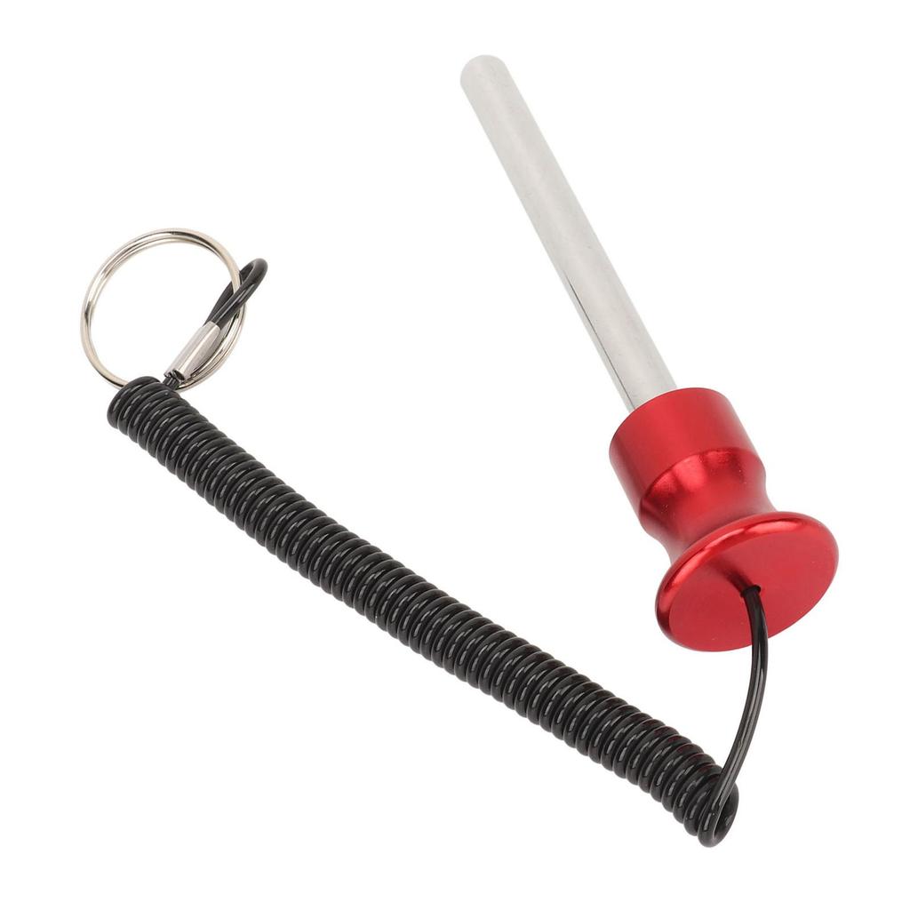 Gym Weight Stack Pin with Lanyard Enhanced Security Selector Lock Pin Gym Accessory for Workout Fitness Exercise Red 8mm 80mm