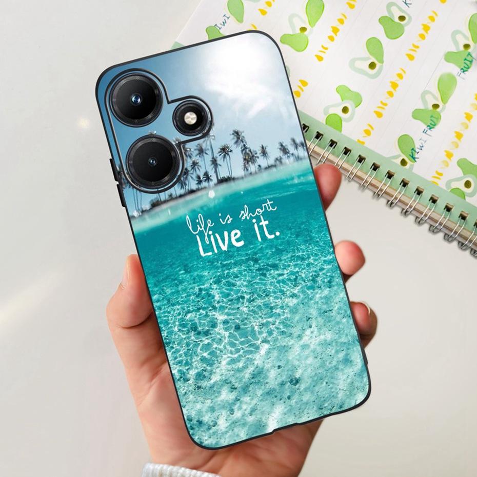 Cute Phone Case For Infinix Hot 30i Hot30 30 Play NFC 2023 Soft Silicone TPU Back Cover For Infinix Hot30i Hot 30 30Play