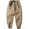 Cargo Pants Men's Winter Fleece-lined Thick Casual Trousers Bags Japanese-Style Retro Functional Thick Heattech Ankle Banded Pants Tide