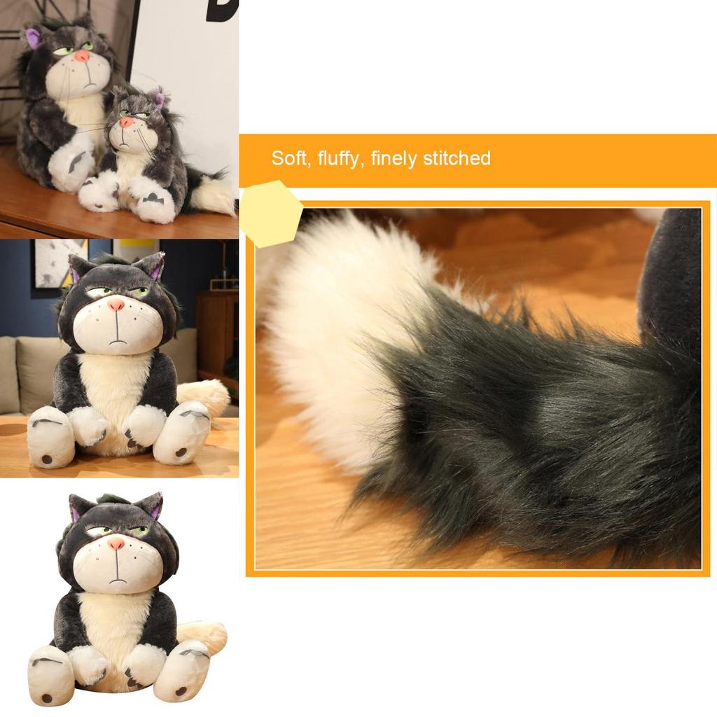 Disney Cinderella Bad Cat Lucifer Plush Toy Soft Stuffed Doll Gift Perfect For Kids And Adults