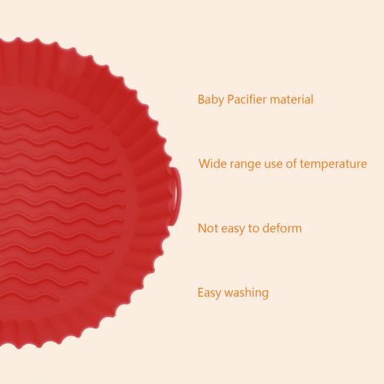 Yousheng Baking Pan Reusable Non-stick Silicone Air Fryers Oven Baking Tray Fried Pizza Chicken Basket Airfryers Accessories
