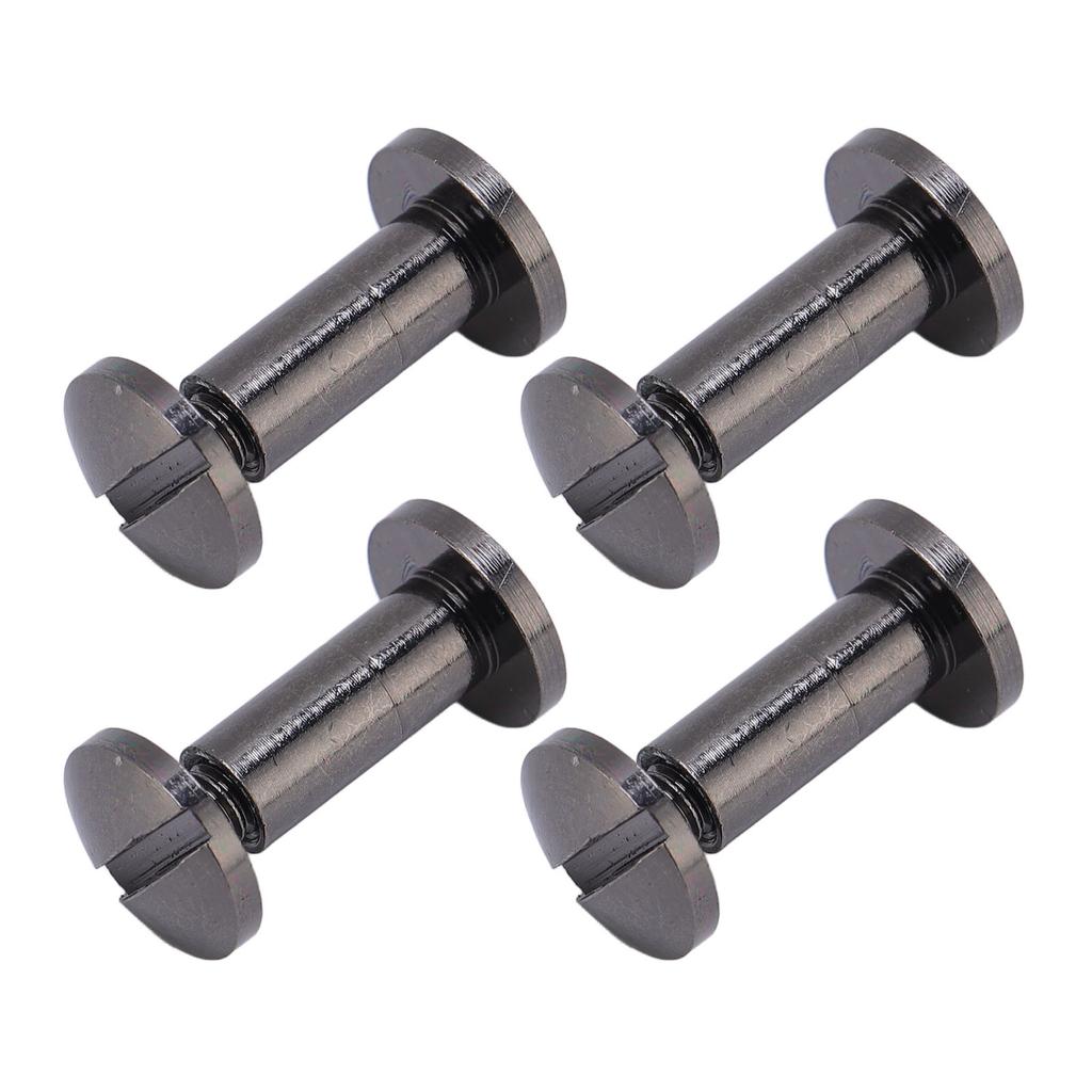 20 Set 8 X 10mm Binding Rivets Arc Slotted Screw Head Zinc Alloy 8 X 5mm Binding Screws for DIY PU