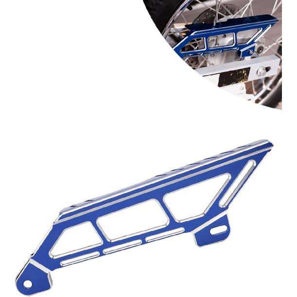 Rear Chain Guard for Hawk 250,CNC Upper Chain Cover Protection for Hawk 250cc/Hawk 250 DLX - Black Alumium синий