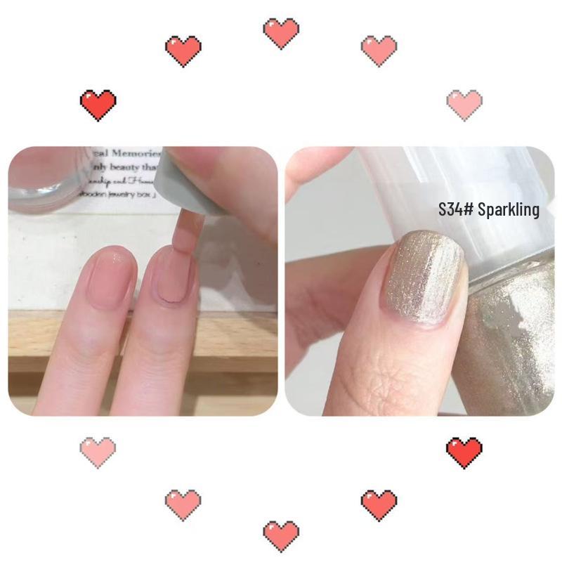 Aurora Glitter Peelable Water-Based Quick Dry Nail Polish Set