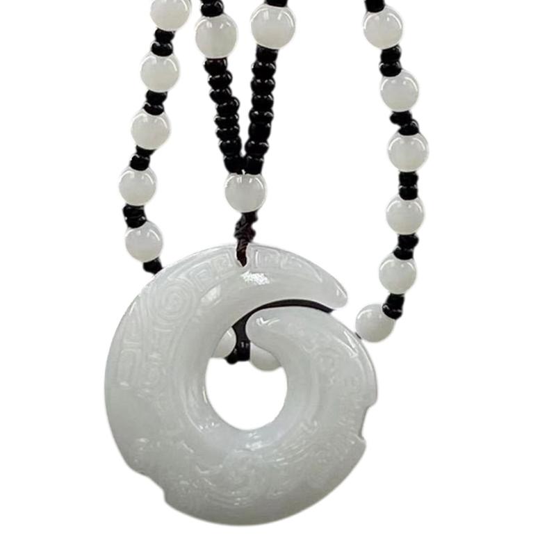 Delicata collana con ciondolo in ossidiana, gioiello da collo alla moda, girocollo, ornamento per l'uso quotidiano, appuntamenti e feste.