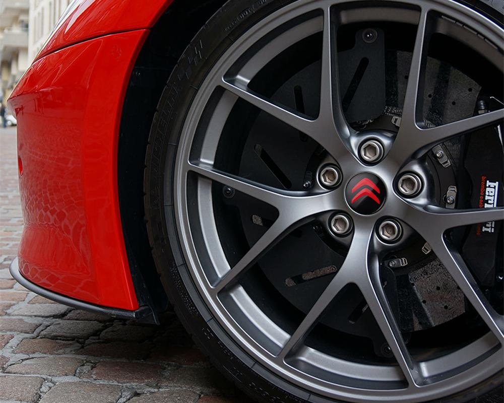 56/60MM Bilhjulscenterkåpa Dekaler Auto Hjulnavkåpa Dekorationsaccessoarer För Citroen C4 Picasso Xsara C5 C1 C2 C3 Saxo