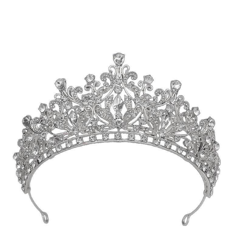 Crystal Bridal Crown Wedding Dress Accessories Baroque Model Catwalk Women's Rhinestone Crown