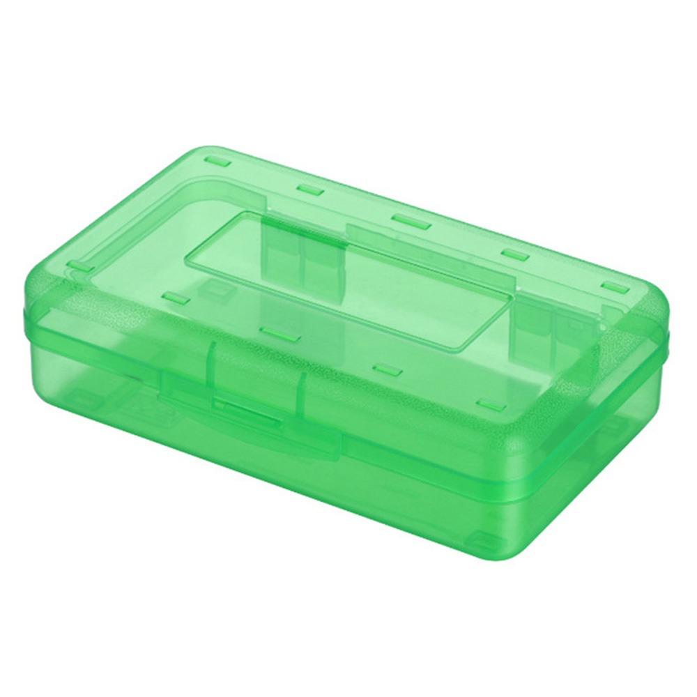 

Large Capacity Pen Box Transparent Marke Pen Organizer Durable Stationery Storage Box Students