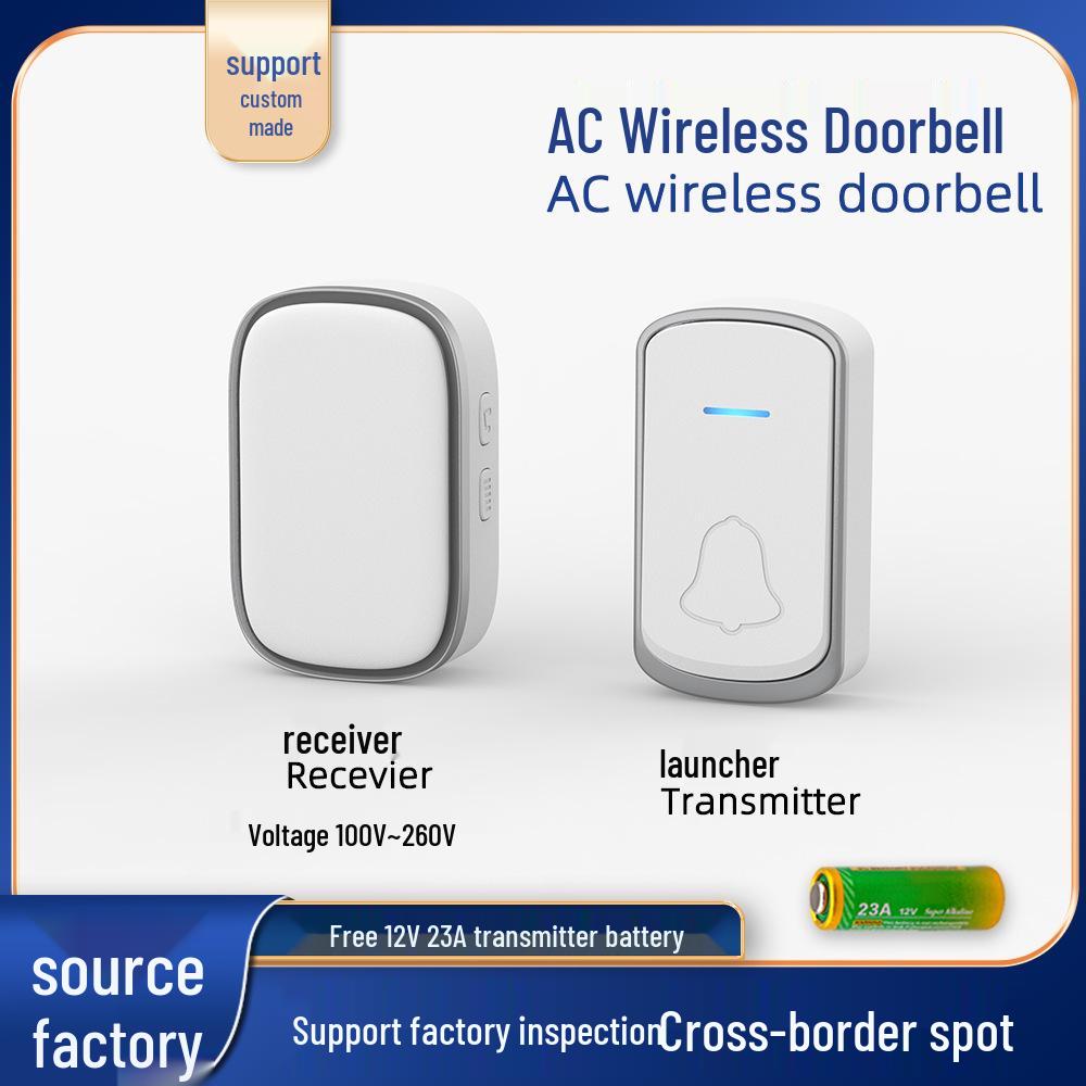 New Waterproof Wireless Smart Doorbell with Music, Battery-Operated, in Stock C809 1T1 Black Gold