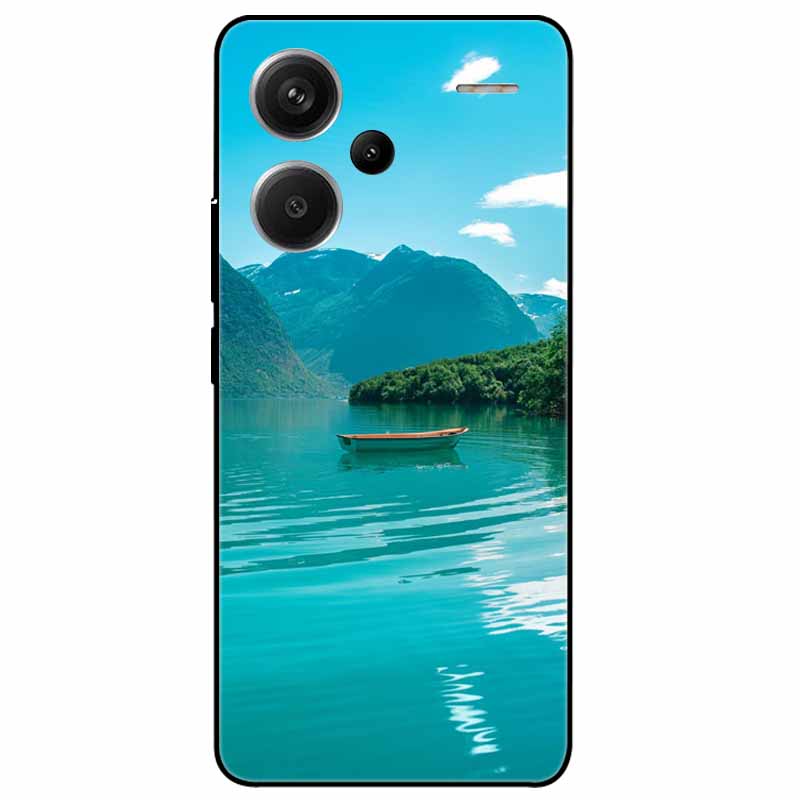 For Redmi Note 13 Pro Plus 5G Pro+ Case Soft Black Painted Cats TPU Funda For Xiaomi Redmi Note 13 Pro 5G Note13 Silicone Cover