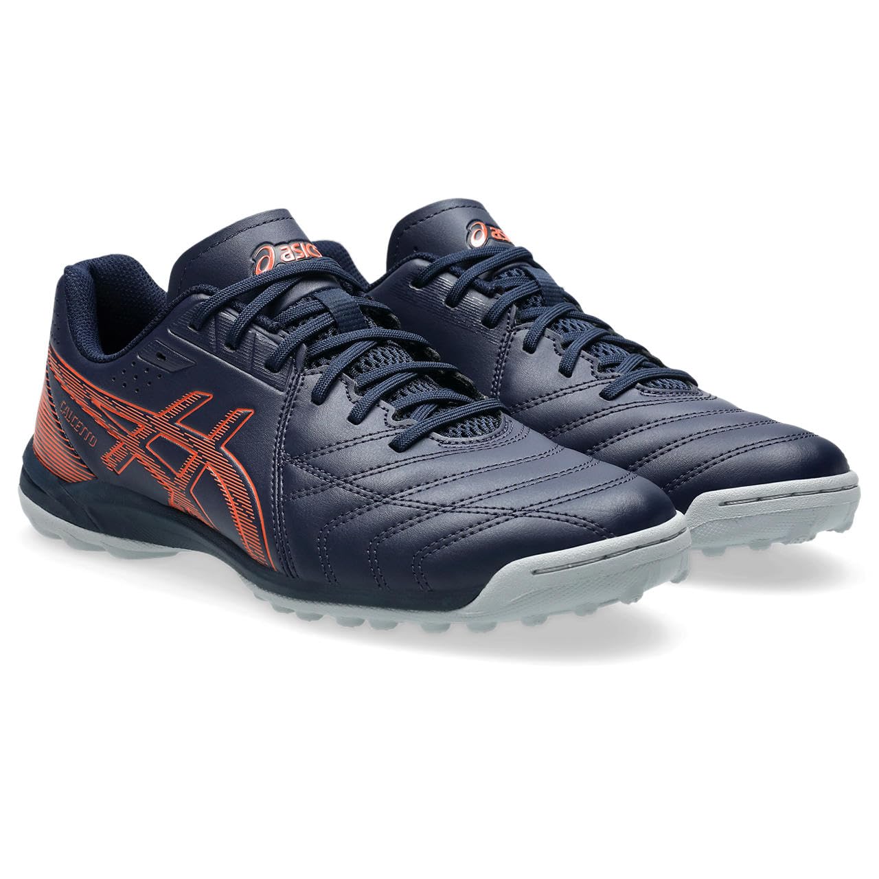 

ASICS CALCETTO WD 9 TF Futsal Shoes Unisex Size 401 Size 3E (1113A038), Adult, (Midnight/Habañero), 27.5 cm,