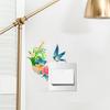 Living Room Bedroom Socket Bird Flower Detachable Switch Sticker Small Fresh Wallpaper Self-adhesive Painting
