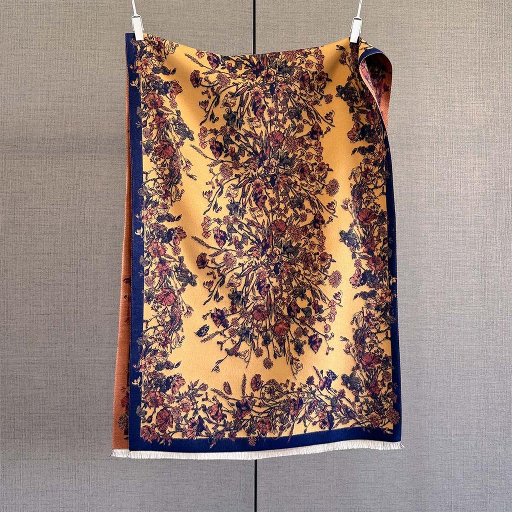 Luxury Autumn Winter Cashmere Scarf Women  Design Warm Pashmina Blanket Poncho Scarves Female Shawl Thick Foulard Bufanda