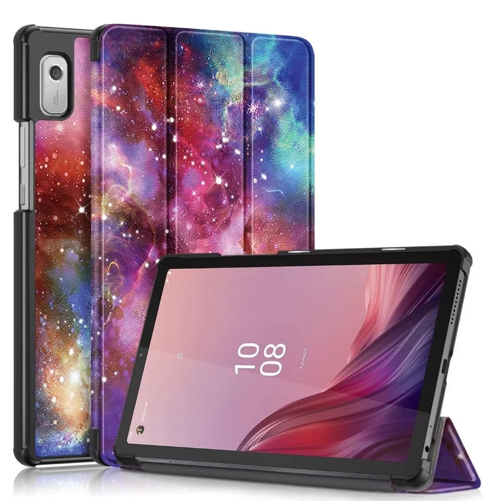 New Tablet Cover for Lenovo Tab M9 2023 Case TB310FU TB310XC 9.0 Inch PU Leather Magnetic Tri-Fold Stand Funda Coque+Film+Pen