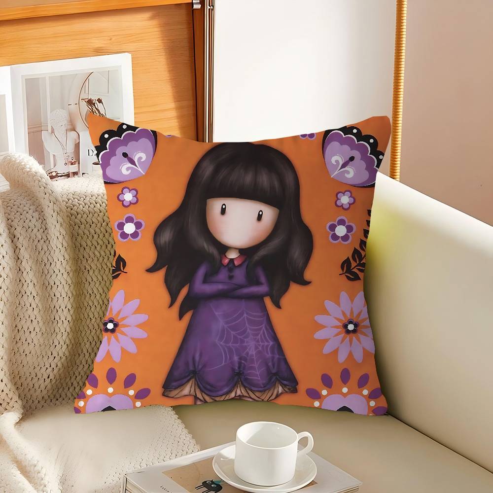 

Santoro-Gorjuss Pillowcases Home Bedding Decorative Pillow Cover Wedding Super Soft Pillow Case 16x16Inch