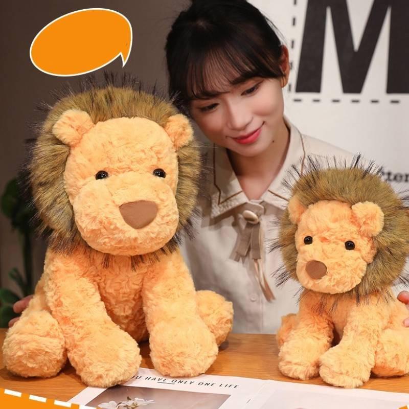 Plush Lion Toys Cartoon Animal Stuffed Doll Room Sofa Decoration Kids Gifts