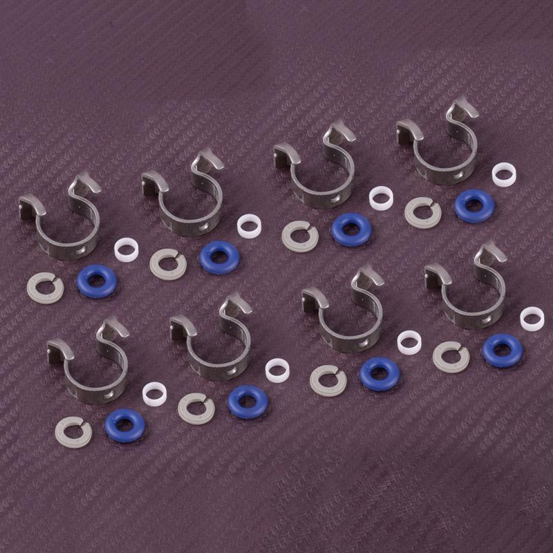 T2H33724 LR105428 8 Sets Fuel Injector Repair Kit with O-ring LR037089 C2D24387 Fit for Land Rover Range Rover Sport LR3 LR4