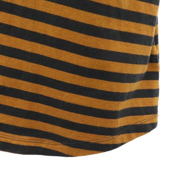 marimekko Border Pattern 7 minutes sleeve T-shirt one piece S Women Used