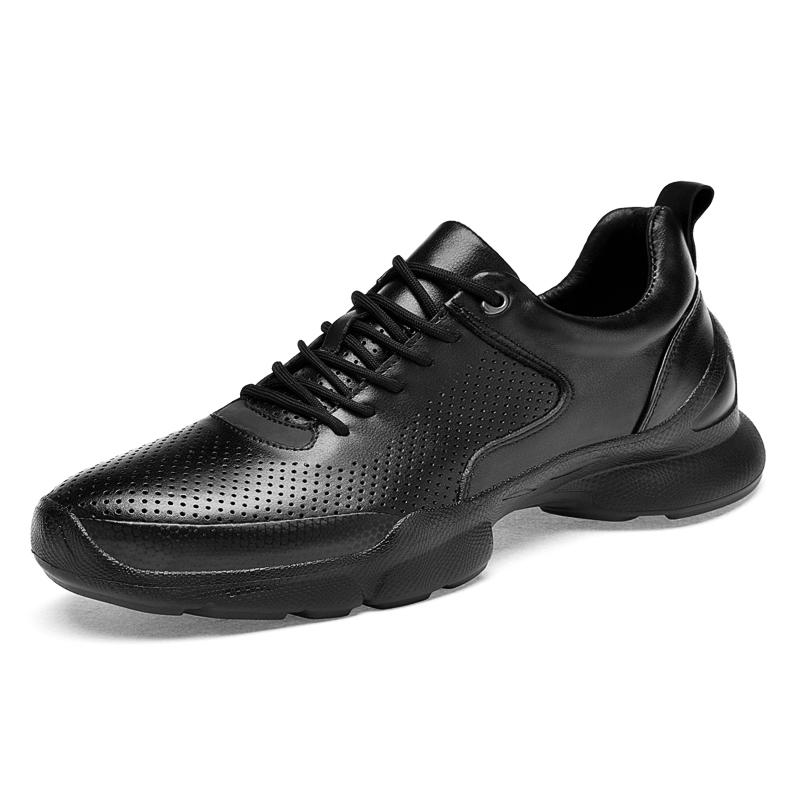 Fashion Stylish Trend Men's Walking Shoes Genuine Leather Sports Footwear Fashion Male Casual Shoes Non-Slip Running Sneakers Trainers