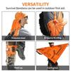Atmungsaktives Camping-Bandana Hi-Vis Orange Wander-Schals Schützendes Quadratisches Tuch Radfahren