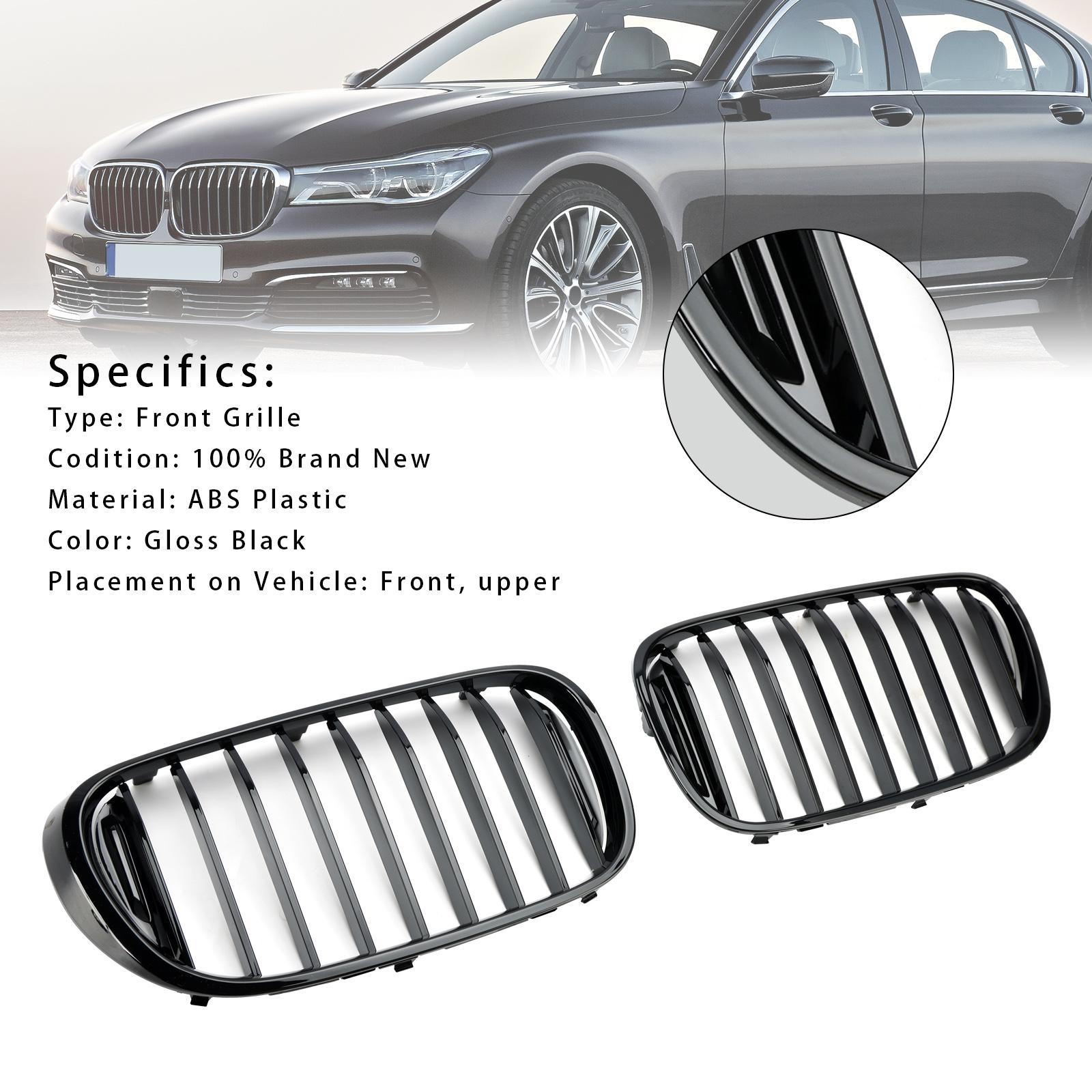 

Gloss Black Front Kidney Grille Fit BMW 7-Series G11 G12 740i 750i 2016-2018