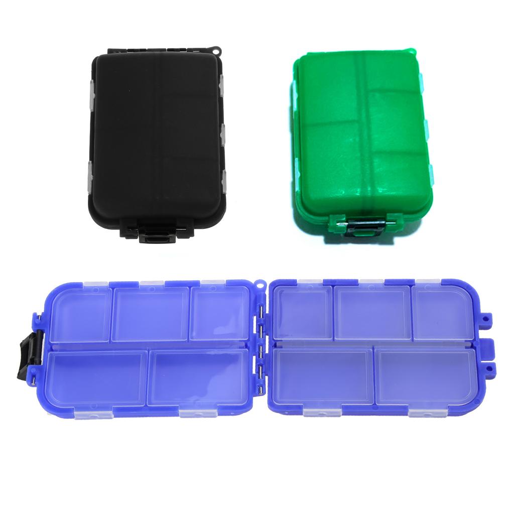 10 Compartments Fishing Lures Boxes Baits Storage Case Fishing Tackle Storage Trays Hook Organizers Waterproof Lures Box