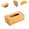 Bambus Tissue Box Abdeckung Tissue Spender Serviette Spender Box für Arbeitsplatte Badezimmer Büro Haushalt el