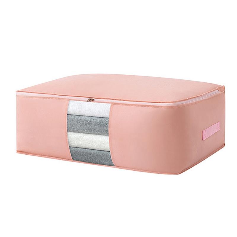Zuhause Faltbare Aufbewahrungstaschen Vliesstoff Kleiderorganizer Schrankorganizer für Kissen Steppdecke Decke Kleider Aufbewahrung