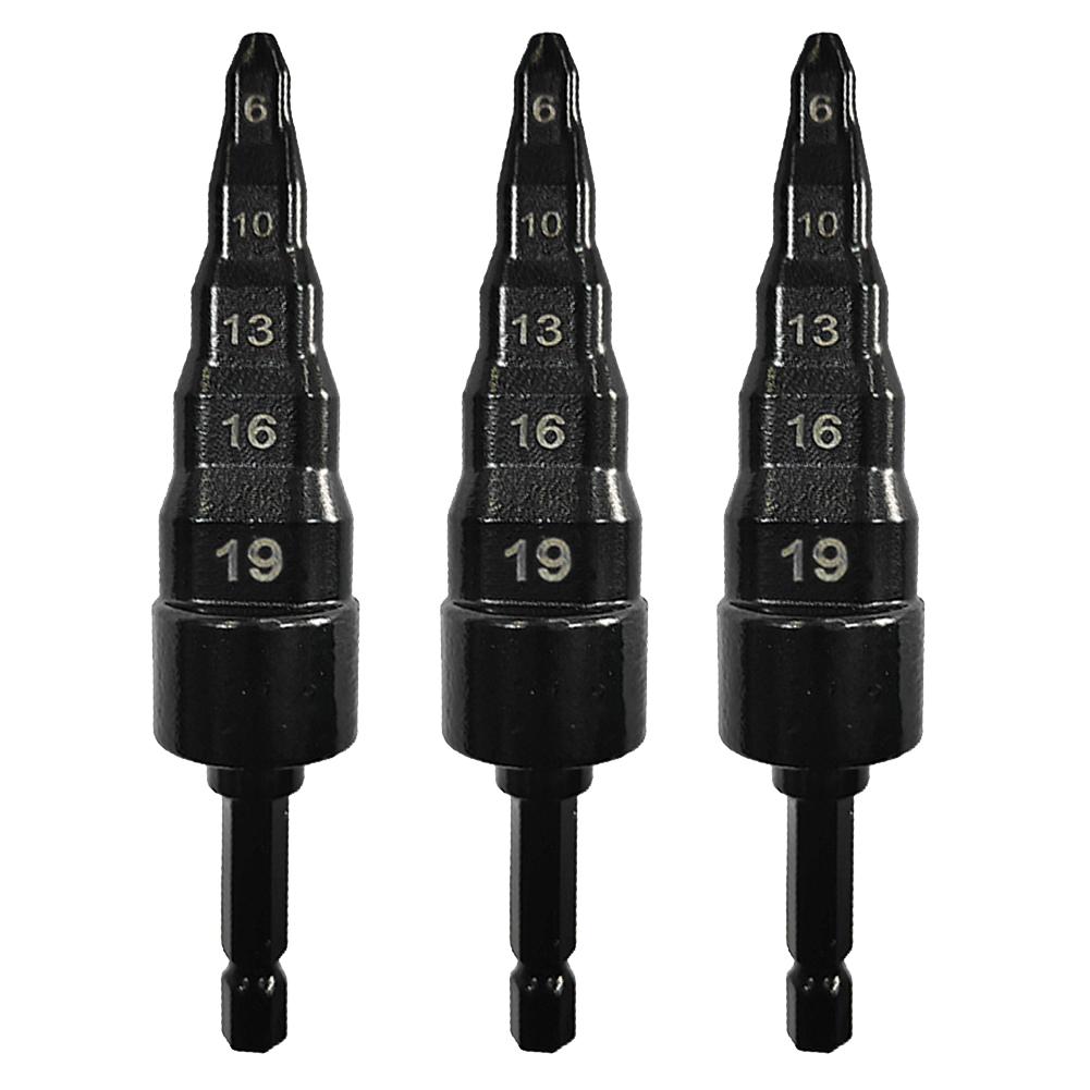 5 In 1 Air Conditioner Copper Pipe Expander Swaging Drill Bit Set Swage Tube Expander Soft Copper Tubing Tools or HVAC Repair