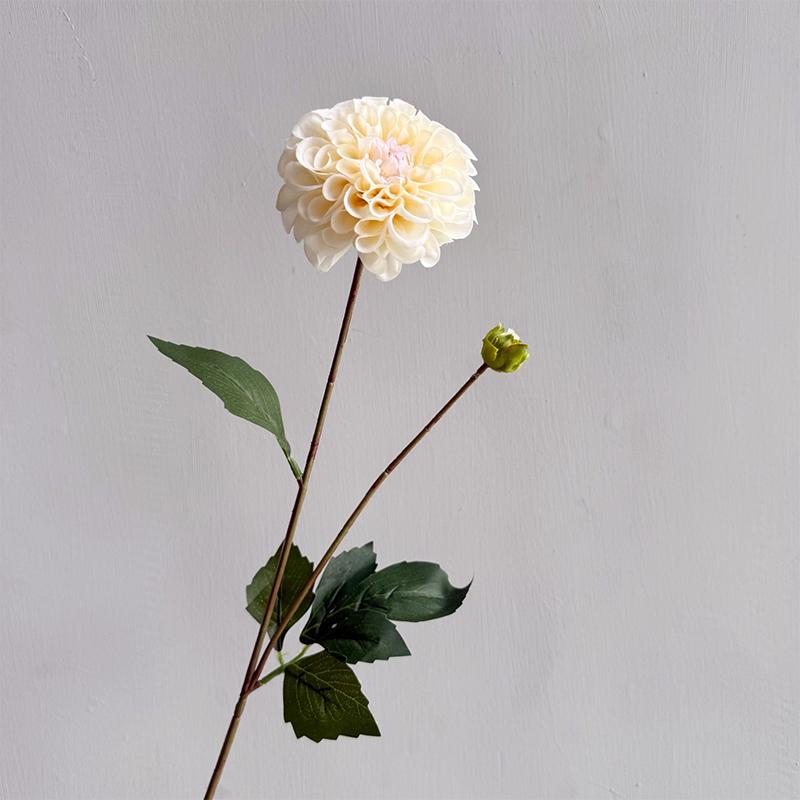 Artificial Moisturizing 2Head Dahlia Real Touch Flowers Bridal Bouquet Wedding Decoration Party Floral Home Decor Dahlia