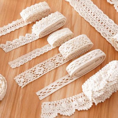 Tecido de Corda de Juta com Acabamento de Renda para Artesanato DIY e Roupas