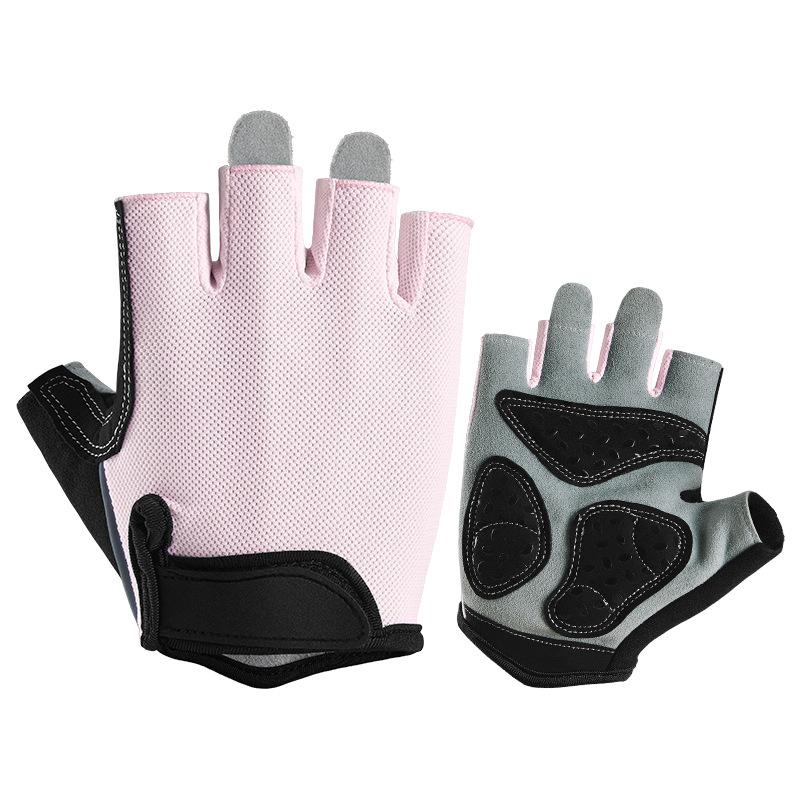 Children's Half finger Cycling Gloves  Non Slip Wear Resistant Outdoor Balance Bike Bicycle Wheel Skating, Climbing Horizontal Bar Sports Gloves