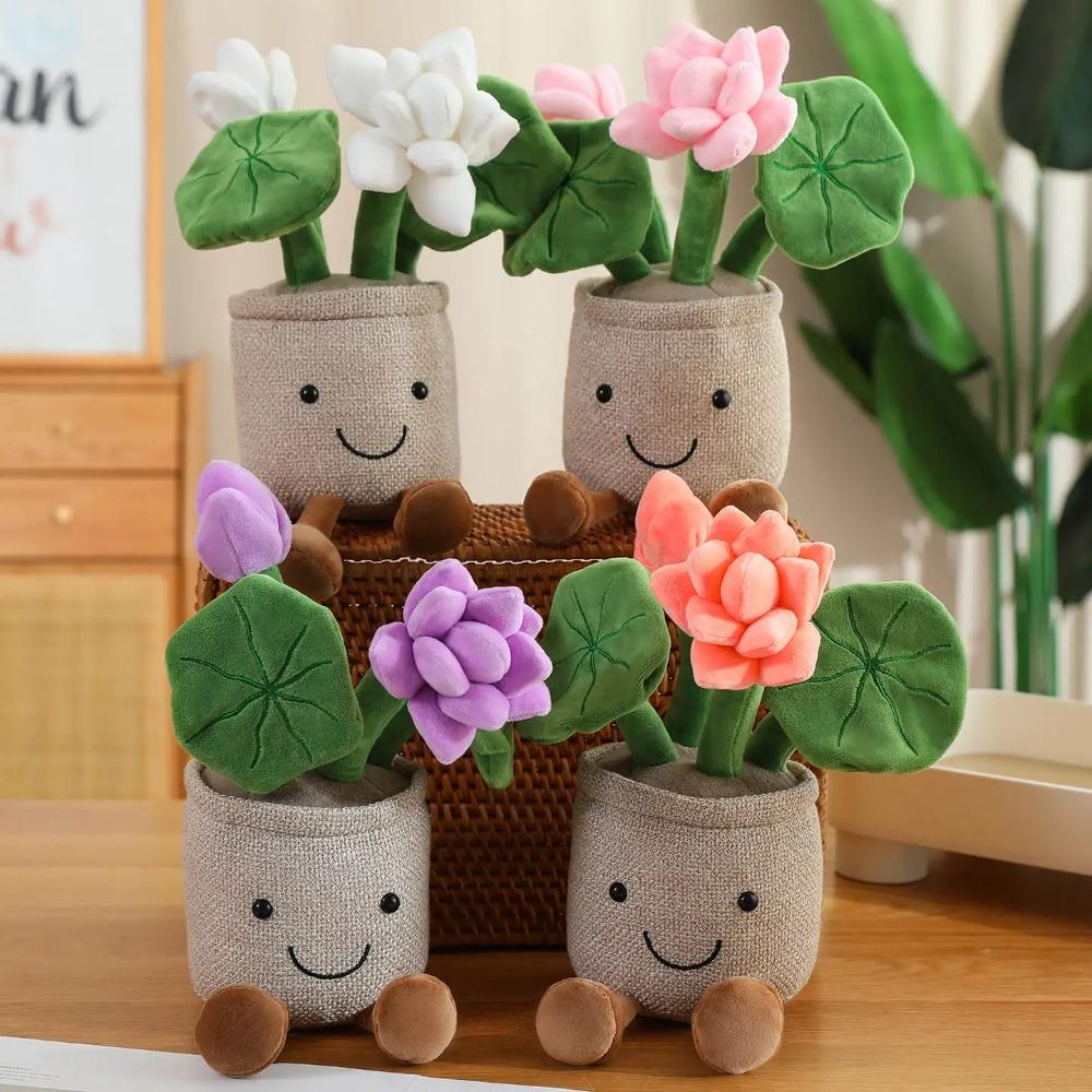 All Series Lifelike Tulip Succulent Plants Plush Stuffed Bookshelf Decor Toy Soft Doll Kawaii Pillow for Girls Birthday Gifts