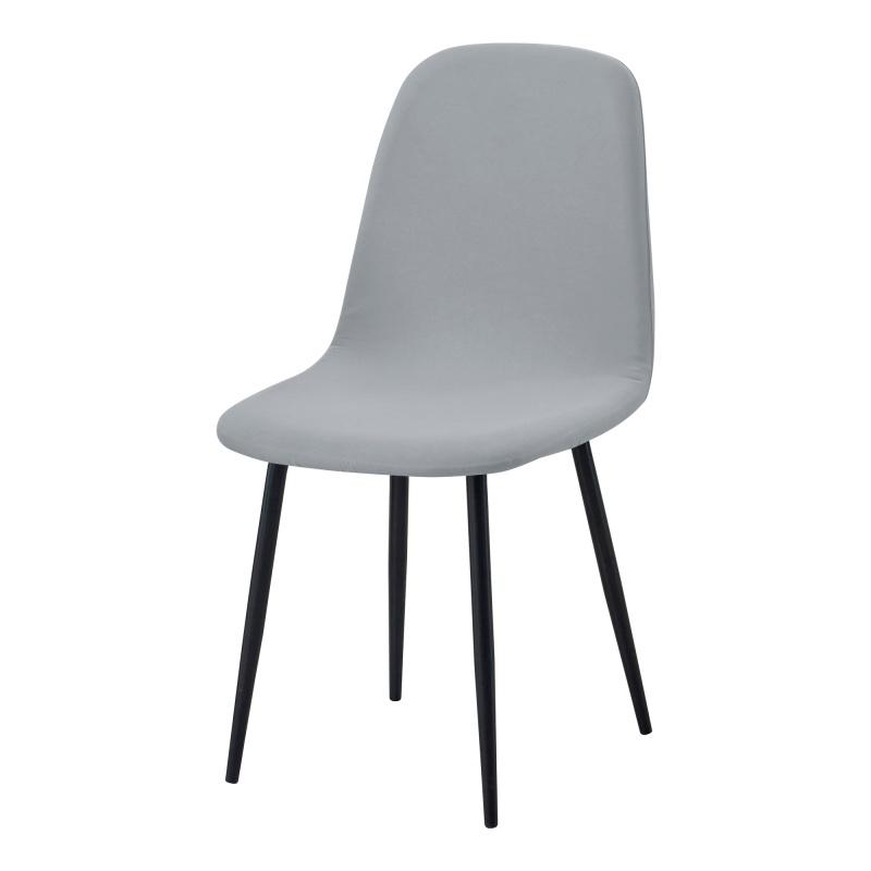 1pc Solid Color Shell Chair Cover Short Back Dining Chair Covers Anti-dirty All-inclusive Seat Slipcover for Home Wedding Decor